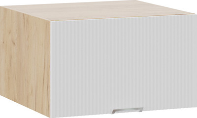 Шкаф под вытяжку ТриЯ Кимберли 1В6ГП с одной откидной дверью (дуб крафт золотой/сноу) - 