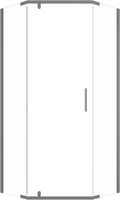 

Душевой уголок, Дека Графит 90х90