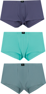 Комплект мужских трусов Mark Formelle 411122-3 (р.94-104, пыльная бирюза/сизый/пыльно-фиолетовый) -
