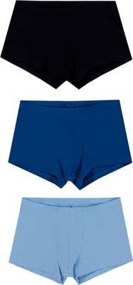 Комплект мужских трусов Mark Formelle 411122-3 (р.94-104, пыльный голубой/полуночный синий/черный) -