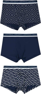 Комплект мужских трусов Mark Formelle 411124-3 (р.98-108, надписи на т.синем/т.синий/узор на т.синем) -