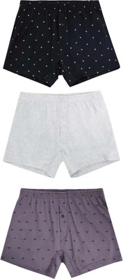 Комплект мужских трусов Mark Formelle 411152-3 (р.98-108, серый меланж 4306А/узор на олово/узор на черном) - 