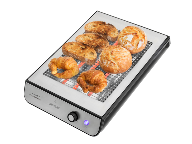 Тостер Cecotec Turbo EasyToast Inox Flatbed / 8004 — фото 2