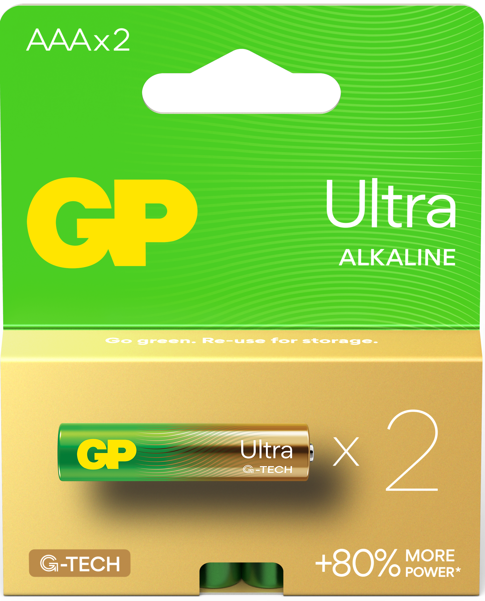 Комплект батареек GP Batteries Ultra LR03/24AUETA21-2GSB2 (2шт)