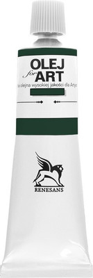 Масляная краска Renesans Oils For Art / RENOIL60_69 (60мл, зеленый темный лак) -