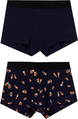 Комплект мужских трусов Mark Formelle 411124-2 (р.106-116, бутылки на сине-черном/сине-черный) -