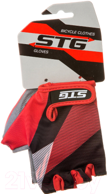 Велоперчатки STG Х87912 (L, черный/красный)