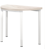 Обеденный стол Millwood Далис 3 (дуб белый Craft/металл белый) - 