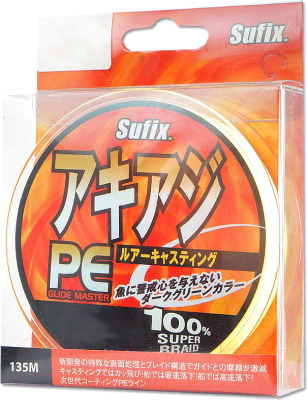 

Леска плетеная Sufix, Желтый, PE Glide Master 0.30мм / AKGM30CH135