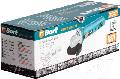Угловая шлифовальная машина Bort BWS-1200-125 (91275363)