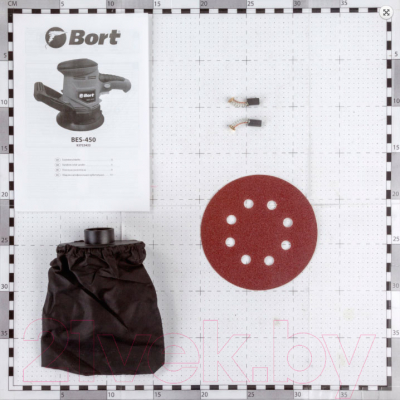 Эксцентриковая шлифовальная машина Bort BES-450 (93723422)