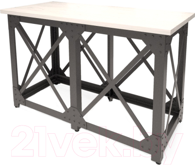 Барный стол Millwood Loft N/L (дуб белый Craft/металл черный)