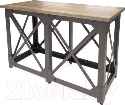 Барный стол Millwood Loft N (дуб темный/металл черный)