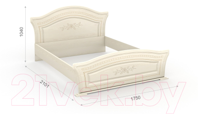 Комплект мебели для спальни Империал Франческа без ОМ МИ ШК-5 (береза/патина)