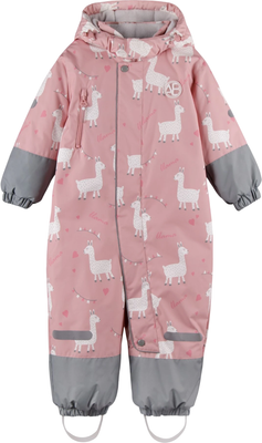 Комбинезон прогулочный детский Amarobaby Adventure / AB-OD25-6202AD/06-86 (р.86-92, розовый/лама) -