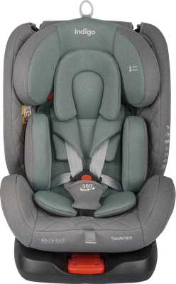 Автокресло INDIGO Tourneo S Isofix (серый/зеленый) - 