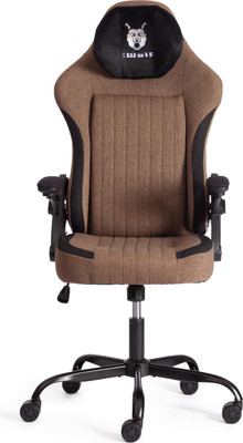 Кресло офисное Tetchair iWolf (ткань, черный/коричневый) - 