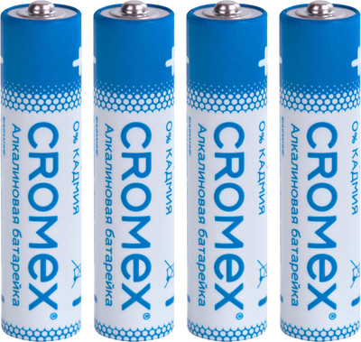 Комплект батареек Cromex Alkaline. ААA LR03 24А / 457131 (4шт) - 