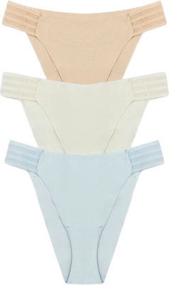 Комплект женских трусов Mark Formelle 412567-3 (р.98, светло-голубой) - 