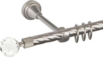 

Карниз для штор, Grace D19К + наконечники Кристалл