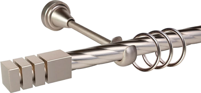 

Карниз для штор, Grace D19К + наконечники Нордик