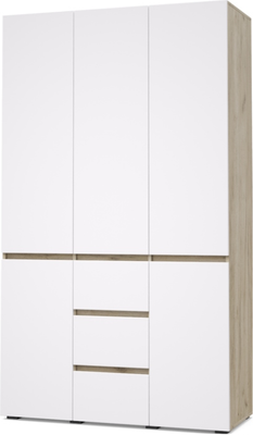 Шкаф Modern Тифани Т34 (серый дуб/белый) - 