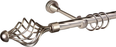 

Карниз для штор, Grace D19К + наконечники Ажур