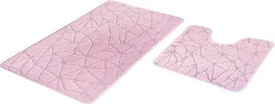 

Набор ковриков для ванной и туалета, PP 60x100+60x50