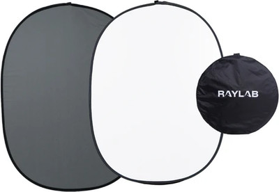Фон тканевый RayLab RF-12 (1.5x2м, белый/серый) -