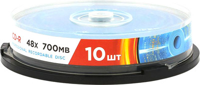 Набор дисков CD-R Mirex 48X 700MB / UL120051A8L (10шт) -