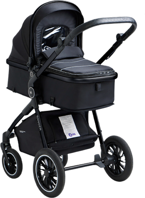 Детская универсальная коляска Sweet Baby Ranger 3в1 (Neo Black Glossy) - 