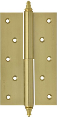 Комплект петель дверных Нора-М 610-5 125x75x2.5 SВ (правая, матовая латунь покр.) -