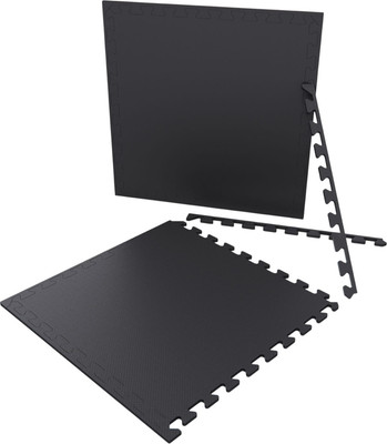 Гимнастический мат DFC 60x60см 10мм / EVAFLO-B-60/60/1 (черный) - 