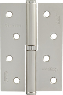 Комплект петель дверных Нора-М 750-4-FHP-ECO 100x70x2.5 (левая, матовый хром покрытие) -