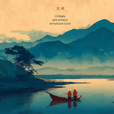 

Словарь, Для записи китайских слов. Утро на озере