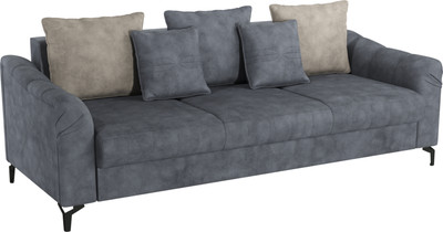 Диван Олмеко Одри 3-х местный (графит/латте) - 