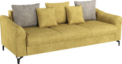 Диван Олмеко Одри 3-х местный (горчичный/латте) - 