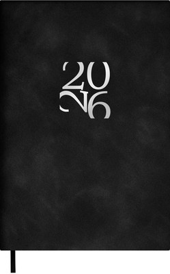 Ежедневник Escalada Бейбискин 2026 / 70315 (120л, черный) - 