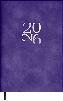 Ежедневник Escalada Бейбискин 2026 / 70317 (120л, фиолетовый) - 