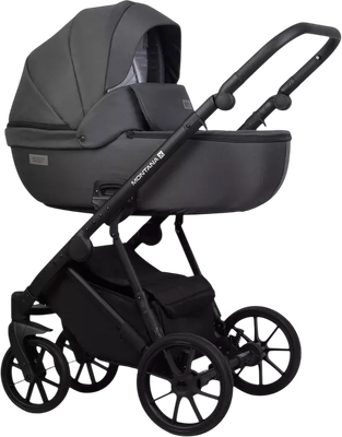 Детская универсальная коляска Riko Montana X 3 В 1 (53 темно-серый) - 