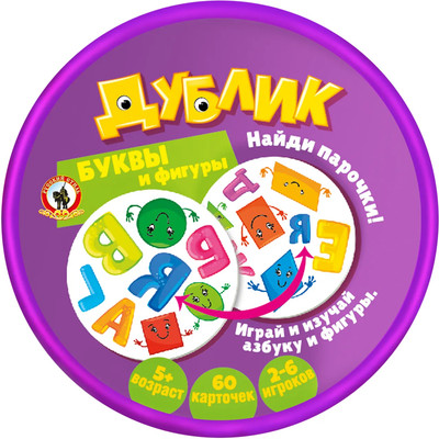 Настольная игра Русский стиль Дублик Буквы и фигуры / 02491 - 