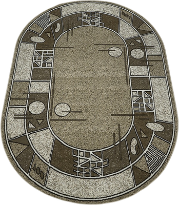 Ковер Белка Лайла де Люкс Овал 15804 10822 (2х5) -