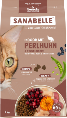

Сухой корм для кошек, Sanabelle Indoor mit Perlhuhn&Preiselbeeren / 857402