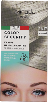 Крем-краска для волос Mirada Color security тон 11/17 Пепельный - 
