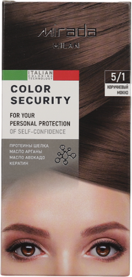 

Крем-краска для волос, Color security тон 5/1 Коричневый мокко