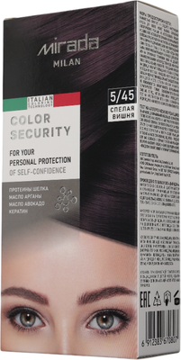 

Крем-краска для волос, Color security тон 5/45 Спелая вишня