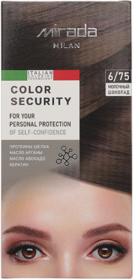 

Крем-краска для волос, Color security тон 6/75 Молочный шоколад