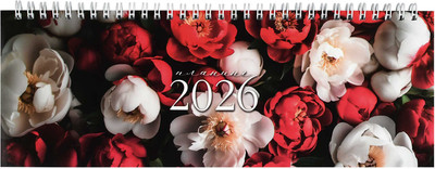 Планинг Феникс+ Красные и белые пионы 2026 / 71582 (64л) -