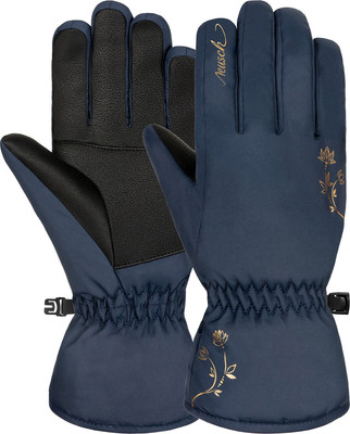 Перчатки лыжные Reusch Ice Flower Dress / 6431153_4470 (р.8.5, Blue/Gold) -
