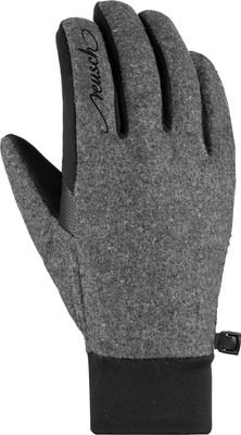 Перчатки лыжные Reusch Saskia Touchtec / 4835101_7711 (р.8.5, Black/Grey Alpine/Mellange) -
